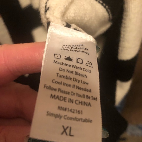 LuLaRoe Peyton Striped Cardigan XL NWT - Picture 6 of 6